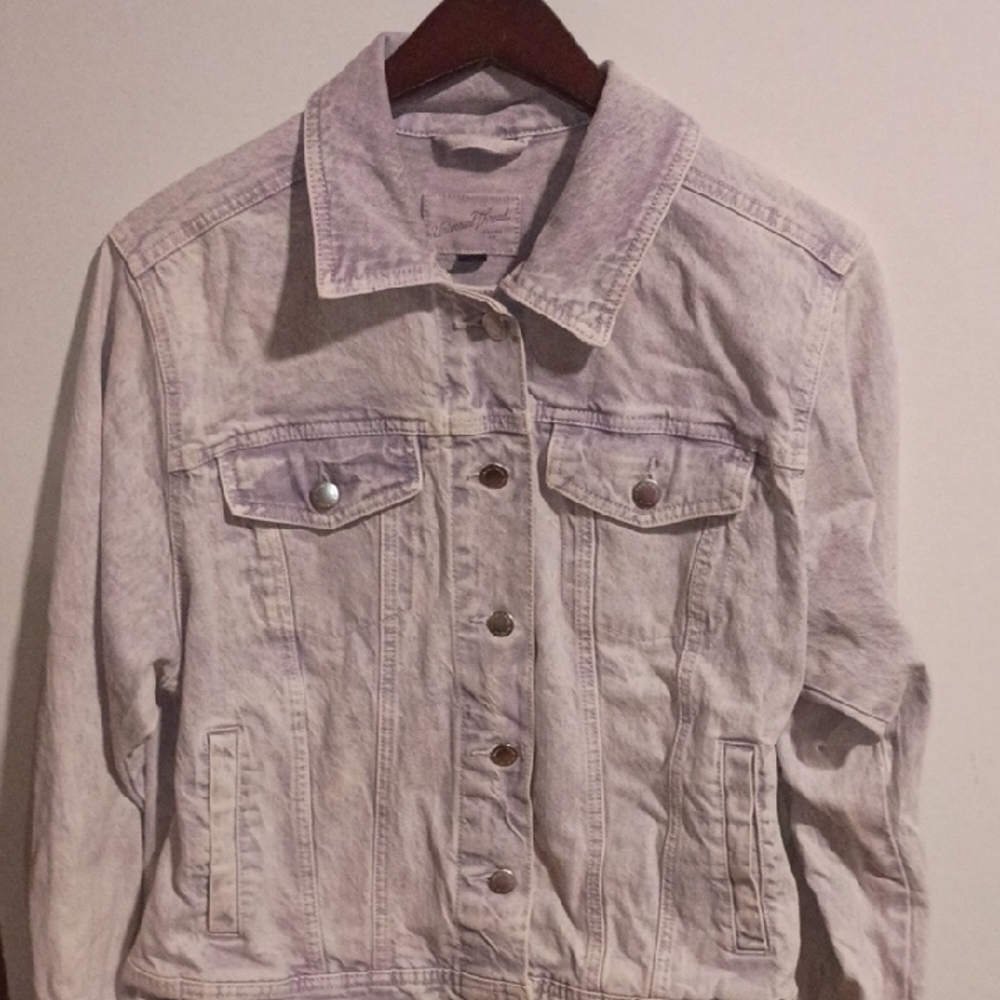 Women's Light Purple Denim Jacket